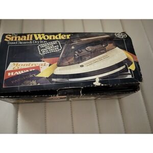 Vintage General Electric GE The Small Wonder F50 Folding Travel Steam & Dry Iron